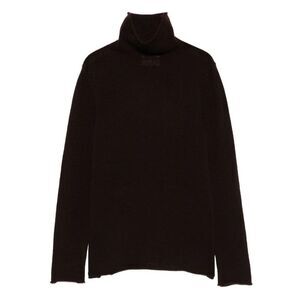 BEYOU Women's Ribbed Turtleneck Sweater Women BROWN Sweaters & Knitwear